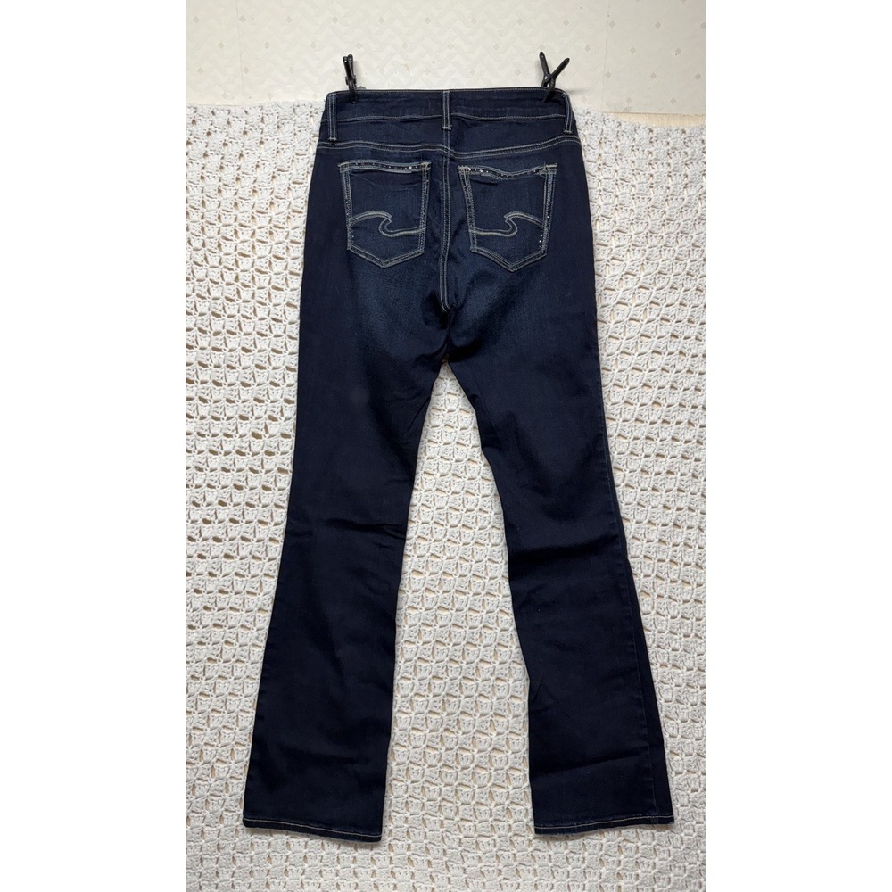Silver Jeans Elyse Slim Boot Jeans Womens Tag 27x33 Fits W28 L32 Blue Denim